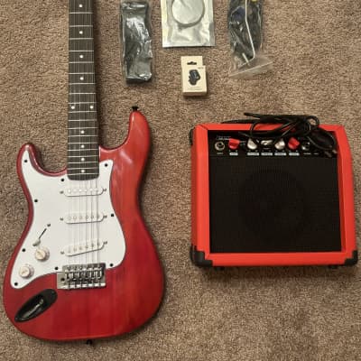 LyxPro 39" Stratocaster Electric Guitar Beginner Kit- Left Handed image 3