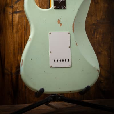 Fender Custom Shop '58 Strat Relic - Super Faded Aged Surf Green image 5