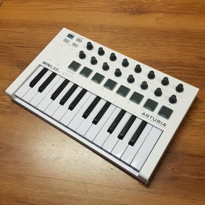  Arturia - MiniLab MkII - Portable MIDI Controller for Music  Production, with All-in-One Software Package - 25 Keys, 8 Multi-Color Pads  : Musical Instruments