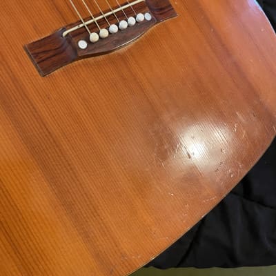 1970’s Made in Japan Prairie Hummingbird style acoustic guitar  - Natural wood image 6