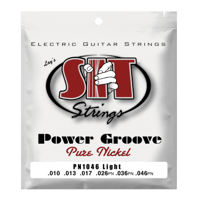 S.I.T. Strings Power Groove Pure Nickel Electric Guitar Strings gauges 10-46 for sale