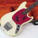 Fender Mustang Bass 1966 Olympic White ~ First Year! ~ Early Clipped Logo! ~ With Original Case