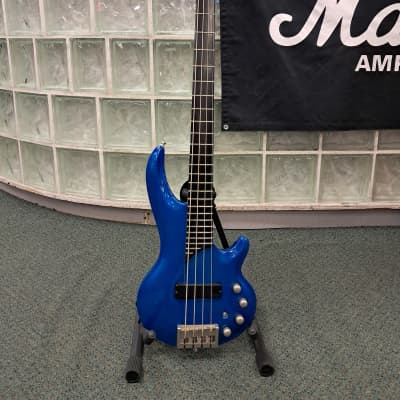 Cort Curbow 5 Blue 5-String Electric Bass | Reverb