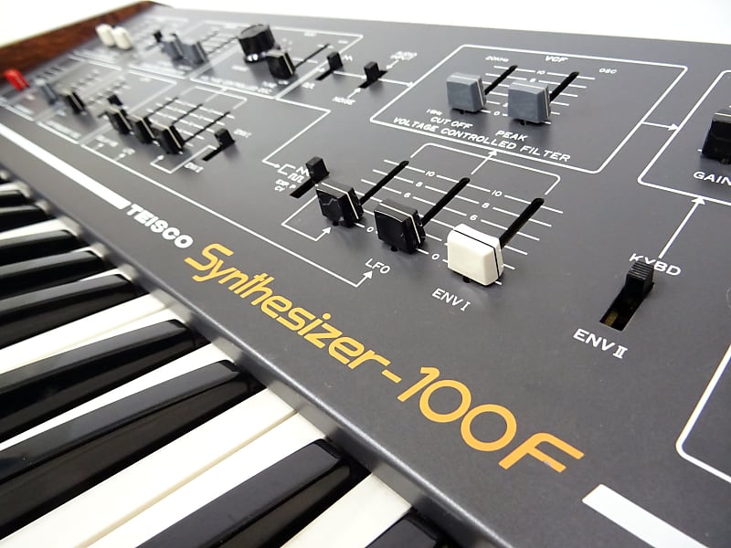 Teisco S-100F Synthesizer 100F Vintage Analog Monophonic Synth RARE Working  Nice kawai s-110f sx