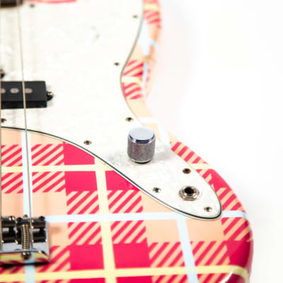 Fender Custom Pink Plaid "Groundskeeper Willie" Precision Bass Owned by Mark Hoppus image 10
