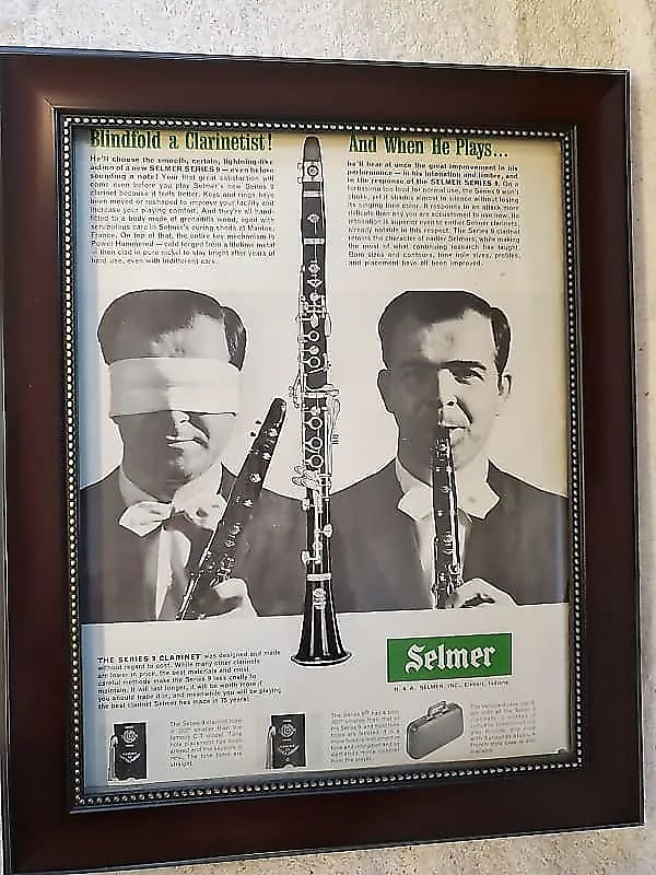 1965 Selmer Horns Promotional Ad Framed Series 9 Reverb