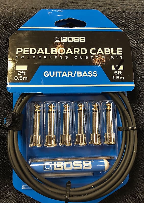 Boss BCK6 Solderless Pedalboard Cable Kit - 6' 2010s - Black image 1