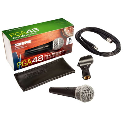 Shure PGA48-XLR Cardioid Dynamic Vocal Microphone image 2