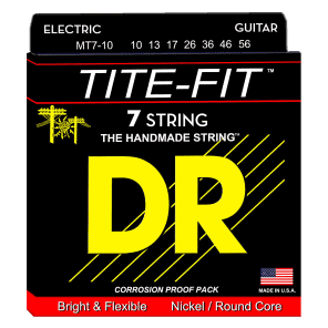 DR MT7-10 Tite Fit 7-String Guitar Strings - Medium (10-56)