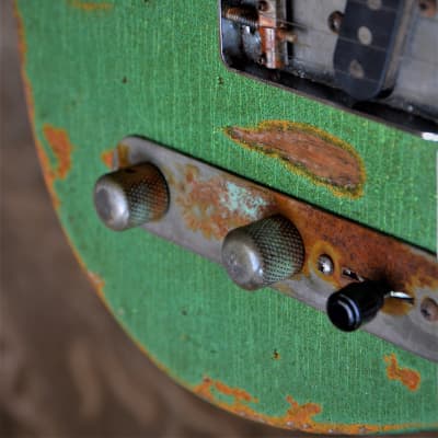 American Fender Telecaster Custom  Heavy Relic Green Sparkle image 8