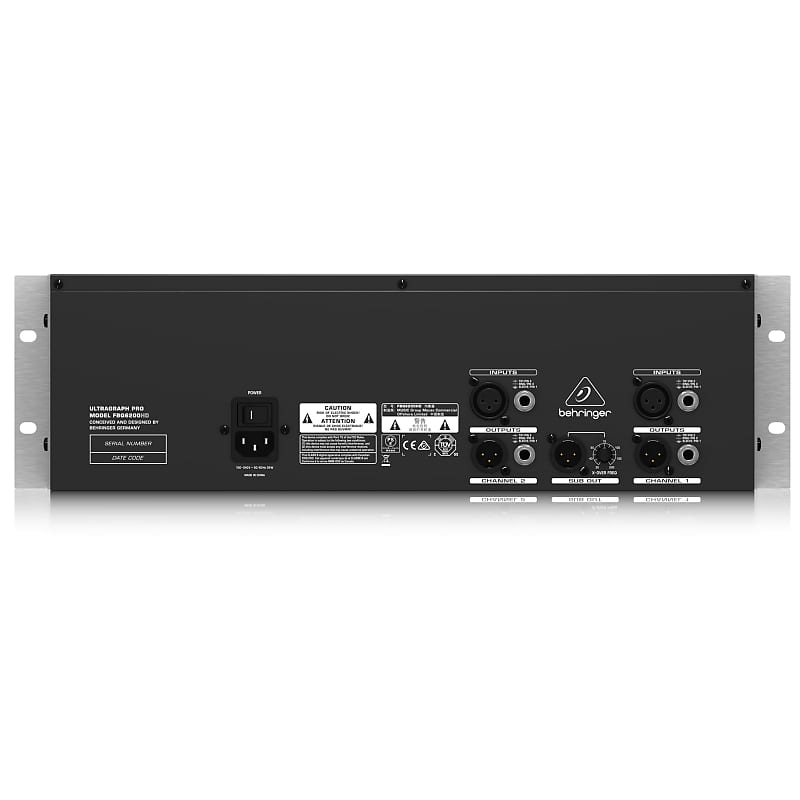 Behringer FBQ 6200 HD Ultragraph Pro EQ 31-Band-Stereo-Graphik EQ -  Equalizer