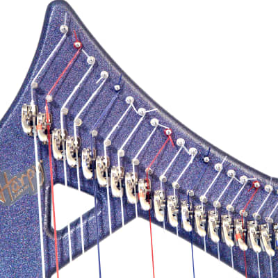 33 String Athena Harpy with Levers - Electric-Acoustic Harp - Cosmos image 10