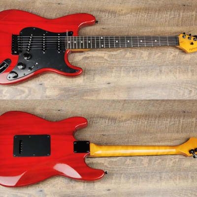 MyDream Partcaster Custom Built - Transparent Red Gilmour image 4