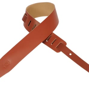 Levy's Leathers, M26-WAL, 2?' leather guitar strap, Walnut image 5