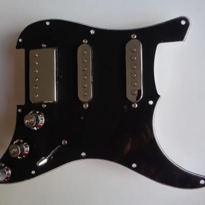 ASAR Boutique Amplification & Pickups HSS NEODYMIUM FULL OPTIONAL METAL / CHROME COVERS 2023 - Chrome / Black image 4