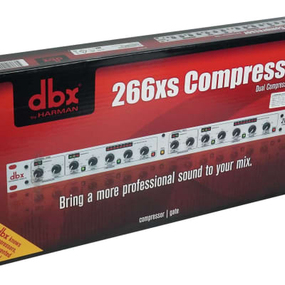 DBX 266XS 2-Channel Compressor/Gate Rack Mount Pro Audio Dynamics Processing image 3