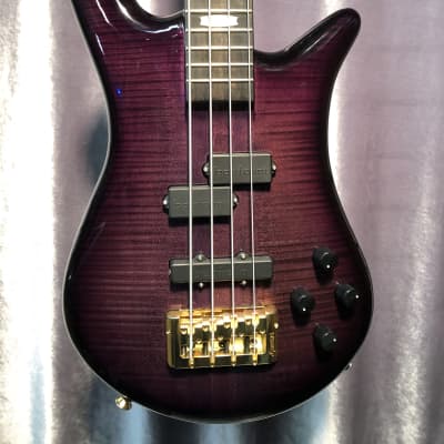Spector Euro4 LT VFG Electric Bass Guitar Weight Relieved with Gig Bag Violet Fade Gloss image 5