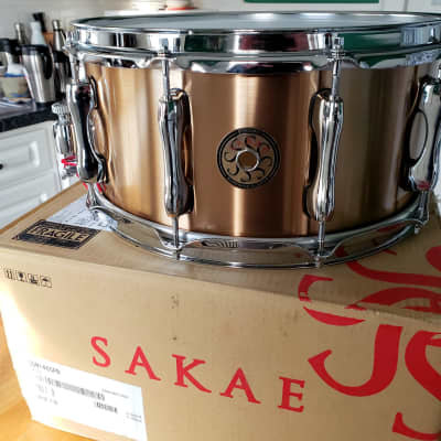 Sakae Phosphor Bronze Snare Drum, 14x6.5, Like New image 1