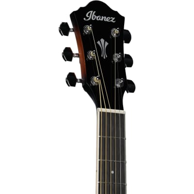 Ibanez AEG7 Acoustic-Electric Guitar, Transparent Vintage Sunburst image 3