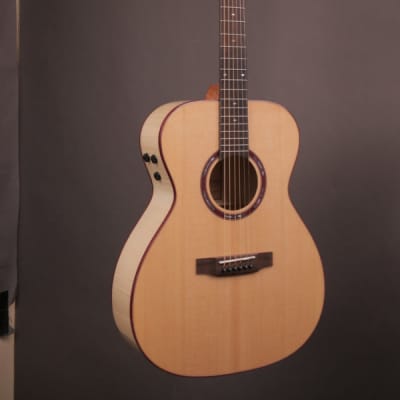 Teton STG130FMEPH Grand Concert , Solid Spruce Top, Flame Maple Back & Sides Purple Heart Binding, C image 9