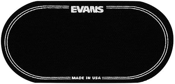 Evans EQPB2 EQ Nylon Double Patch Black image 1