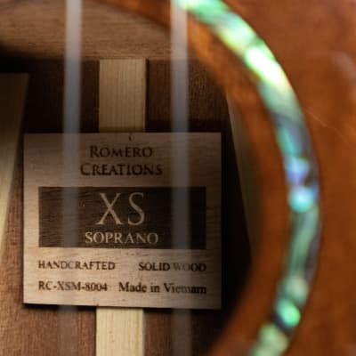 "Minuet" XS Soprano  ukulele- Solid Mahogany- Romero Creations- Dani Joy Music image 9