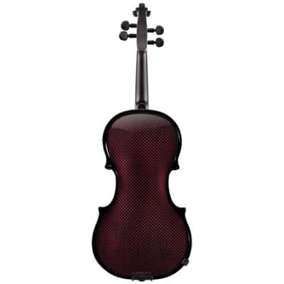 Glasser Carbon Composite Acoustic Electric 4-String Violin 4/4 size 2020s Red image 2