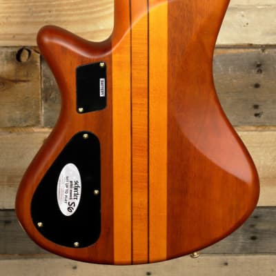 Schecter Stiletto Studio-8 8-String Bass Honey  Satin image 3