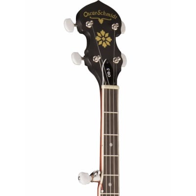 Oscar Schmidt OB3 Bluegrass Open-Back 5-String Banjo, Natural image 3