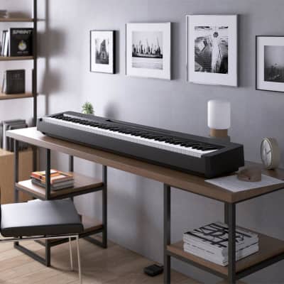 Yamaha P-143 88-Note Digital Piano with Weighted GHS Action, Black image 8