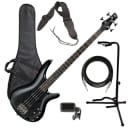 Ibanez SR300E 4-String Bass Guitar - Iron Pewter BASS ESSENTIALS BUNDLE