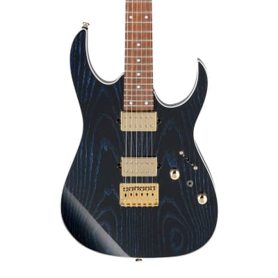 Ibanez RG421HPAHBWB RG High Performance Electric Guitar - Blue Wave Black image 3