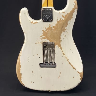 Fender Custom Shop Poblano Super Heavy Relic Stratocaster in Aged White Blonde image 5