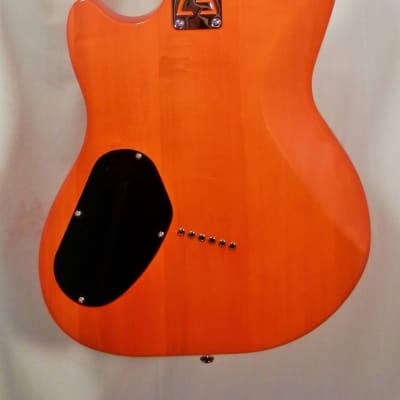 Guild Surfliner Sunset Orange Solid Body Electric Guitar with Deluxe Guild Gig Bag image 7