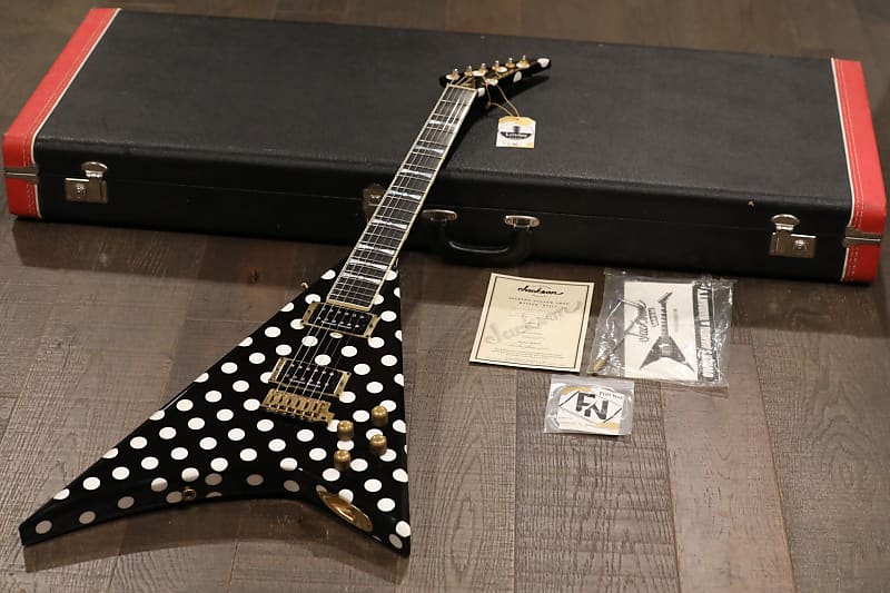 2009 Jackson USA Masterbuilt Custom Shop Randy Rhoads Signature RR-1.5  Polka Dot Bowtie + COA OHSC