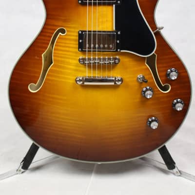 Eastman T486-GB Thinline Electric Guitar Goldburst w/ Case image 2