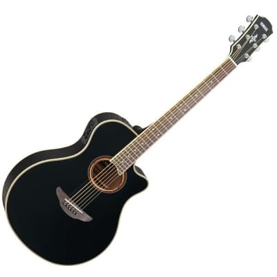 YAMAHA APX700 II BK BLACK CHITARRA ACUSTICA ELETTRIFICATA CUTAWAY NERA for sale