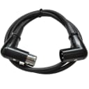 SEISMIC AUDIO New 3' Right Angle XLR to XLR Patch Cable
