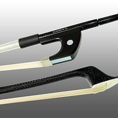 Glasser Braided Carbon Fiber Bass Bow - Octagonal / Nickel / French Grip image 2