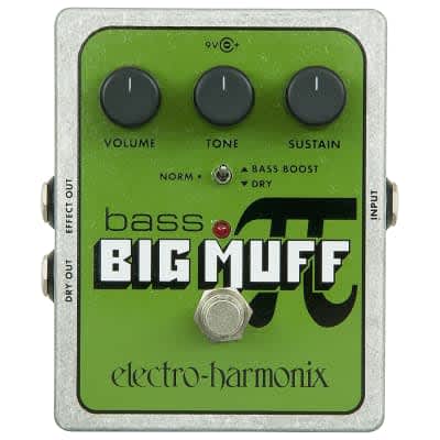 Electro-Harmonix Bass Big Muff Pi Distortion / Sustainer Green ,In Stock Ships Fast , Buy It Here & Be Happy ! image 1