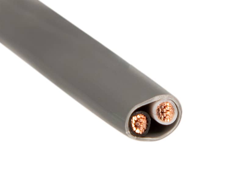 West Penn 226-250-GRAY 250' 2-Conductor 14AWG Stranded Raw Audio Cable, Gray image 1