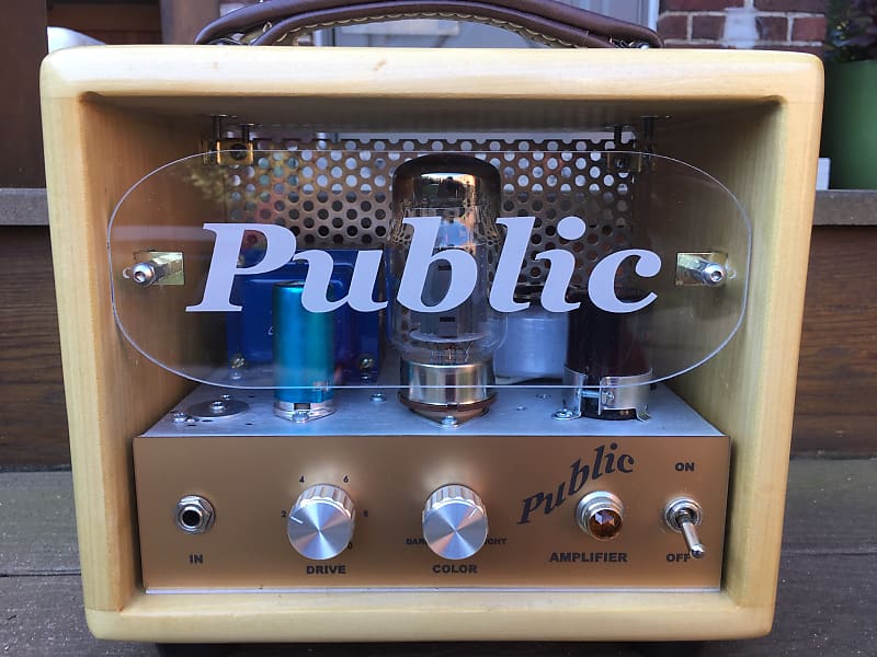Public 10 Watt Guitar Amp Head Natural Poplar LND150 Mosfet Reverb