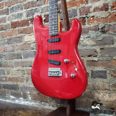 Stinger MIJ S-Style Electric Guitar (1980s Fiesta Red) image 3