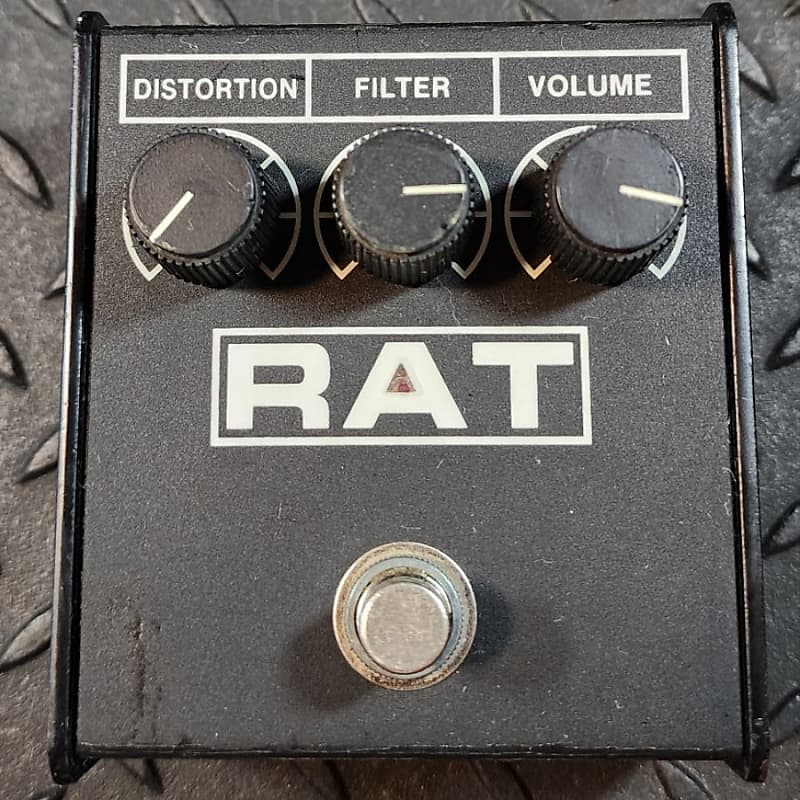 ProCo RAT 2 (Flat Box) 1991 Pots Distortion Overdrive LM308N Chip Arfur  Vintage 150585