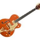 Gretsch G6120T Players Edition Nashville w/String-Thru Bigsby Hollowbody Electric Guitar - Ebony/Orange Stain - 2401350822 Used