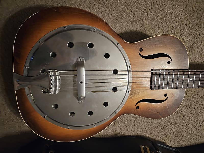 Dobro Regal 19 Resonator 1930s Two Tone Sunburst Reverb 0191