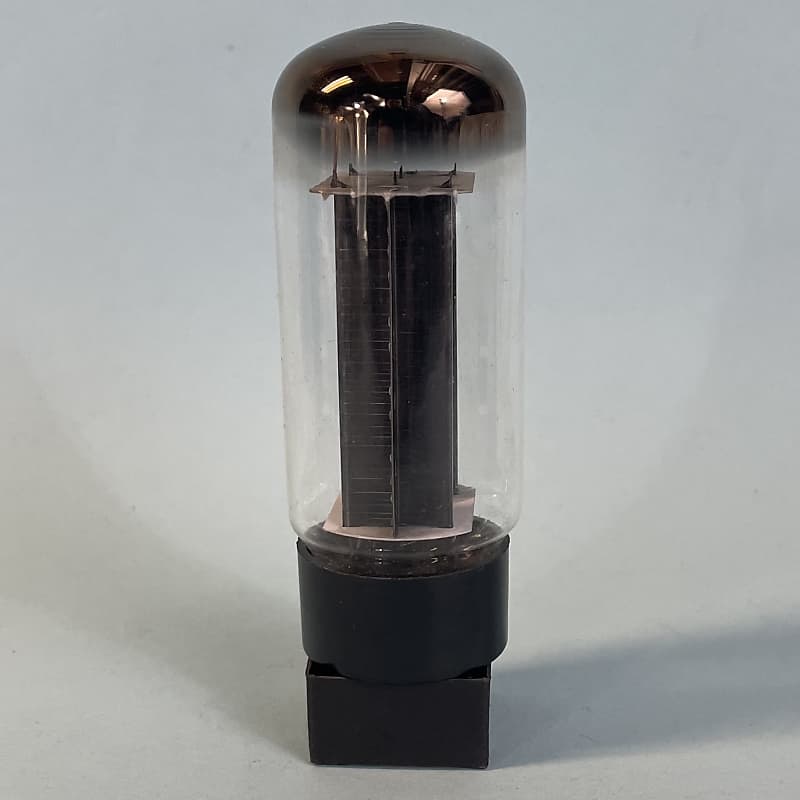 1950s Sylvania 5U4GB Vintage Black Plate Halo Getter