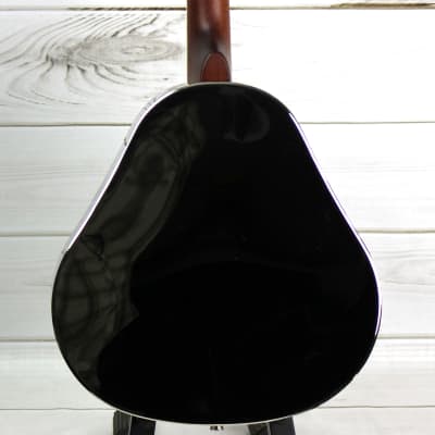 Royall Teardrop Tenor Singlecone Brass Body Resonator Bright Mirror Nickel Finish image 5