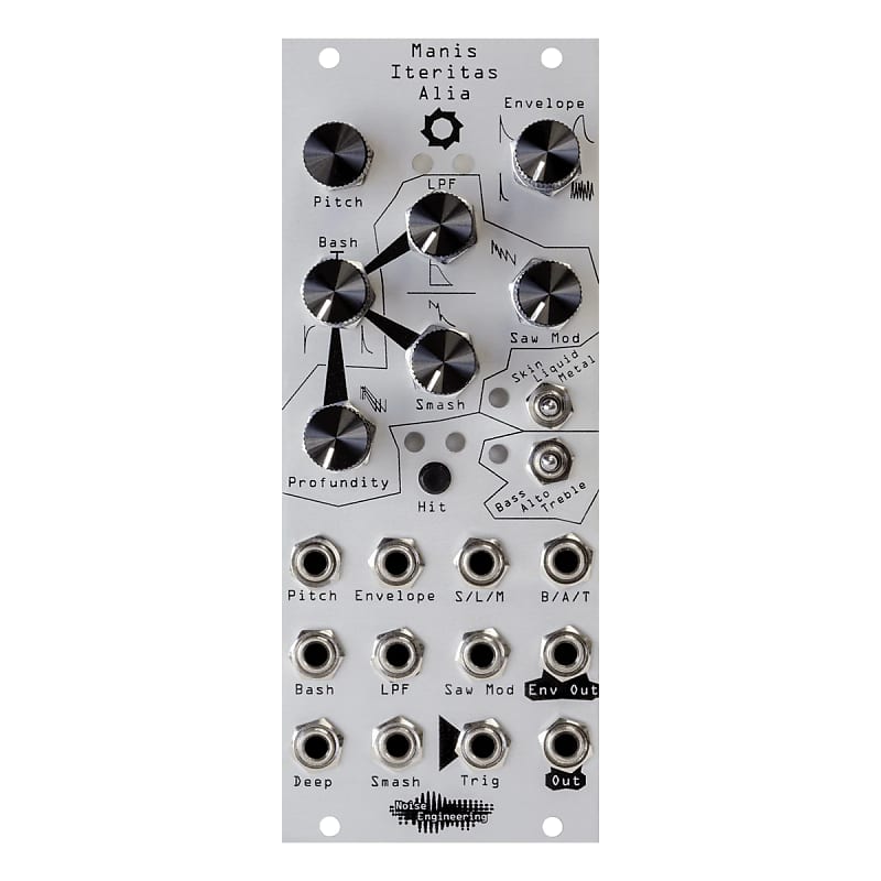 Noise Engineering Manis Iteritas Alia Eurorack Drum Synth Module (Silver)