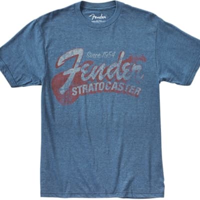 Fender Since 1954 Strat T-Shirt, Blue, Medium image 3